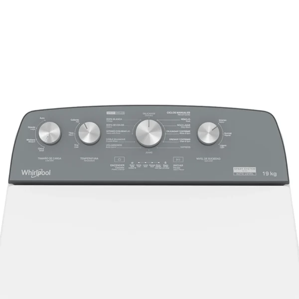 Lavadora Whirpool Carga Superior 19kg Xpert System Blanca Agitador - Imagen 4