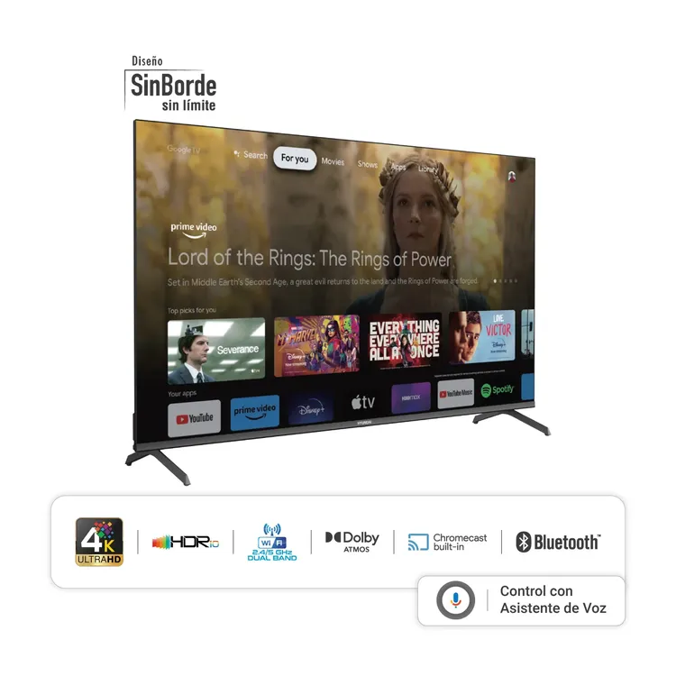 TV HYUNDAI ANDROID 50" HYLED50 4K - Imagen 3
