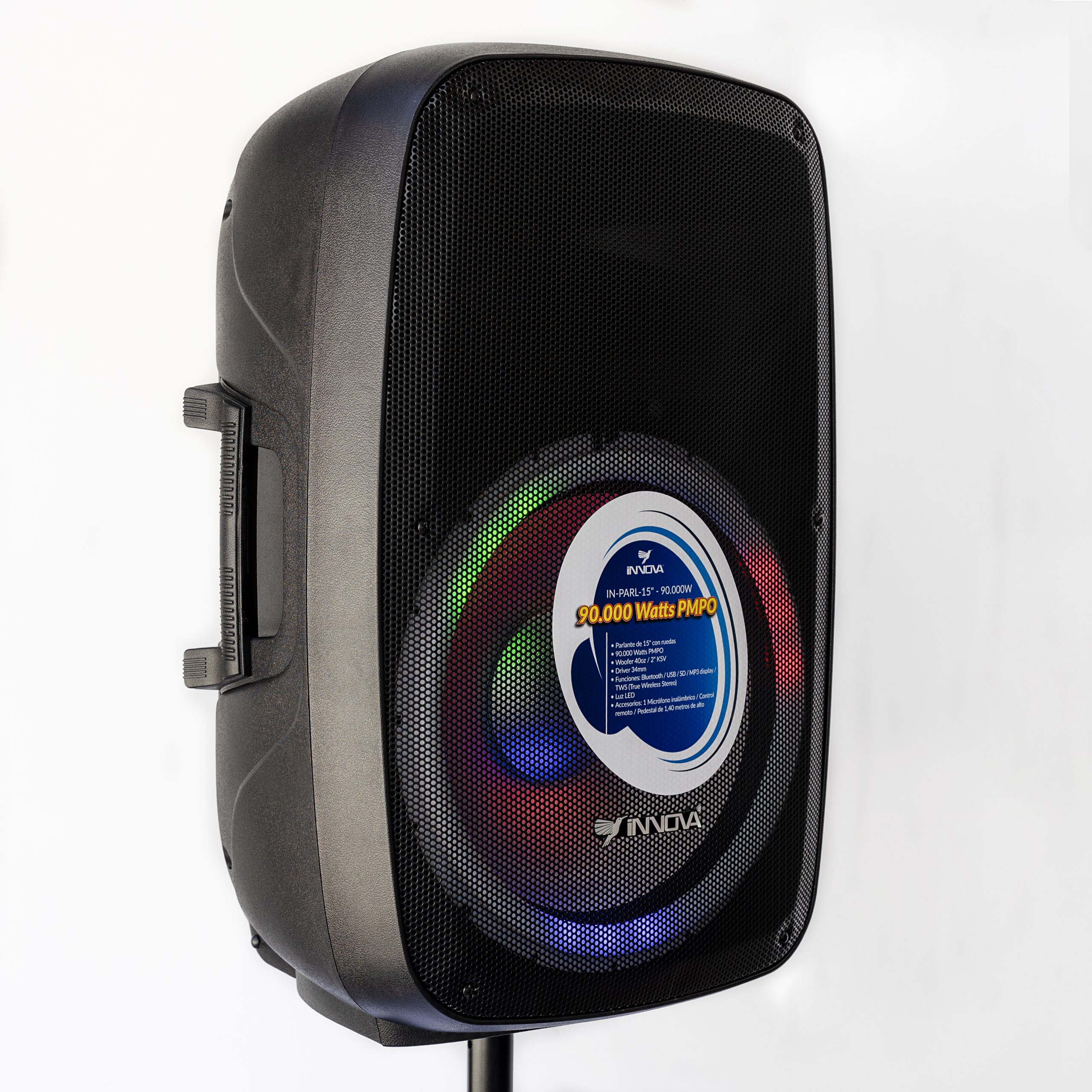PARLANTE INNOVA 90.000W CON LUCES LED - Imagen 3