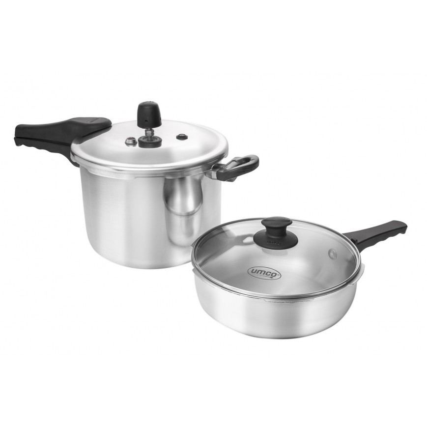 COMBO UMCO OLLA A PRESIÓN DE INDUCCIÓN 2+6 LITROS